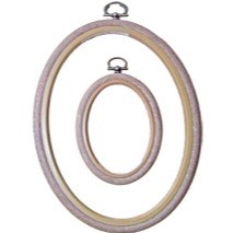 Flexi Hoop - Oval Wood Grain by Siesta