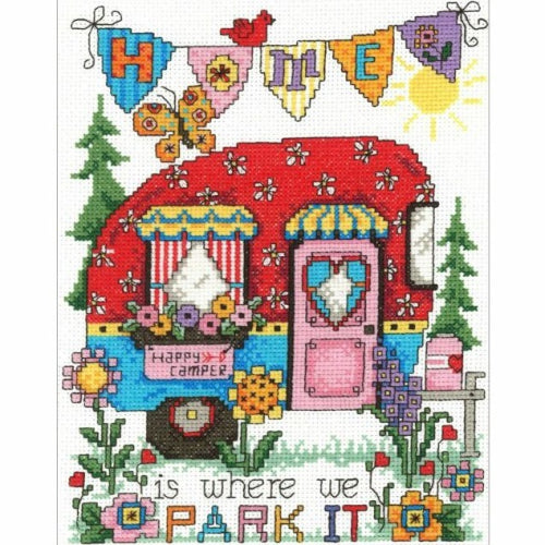Happy Camper Cross Stitch Kit by Imaginating
