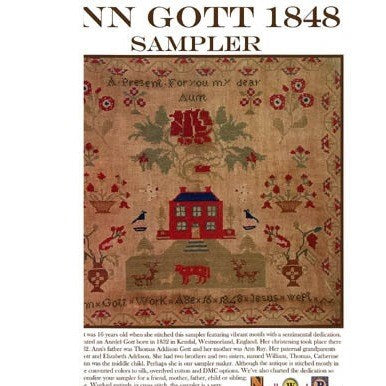 Ann Gott 1848 Cross Stitch Chart by Needlework Press
