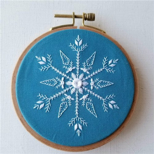Mini Snowflake Sampler Embroidery Kit by Jessica Long