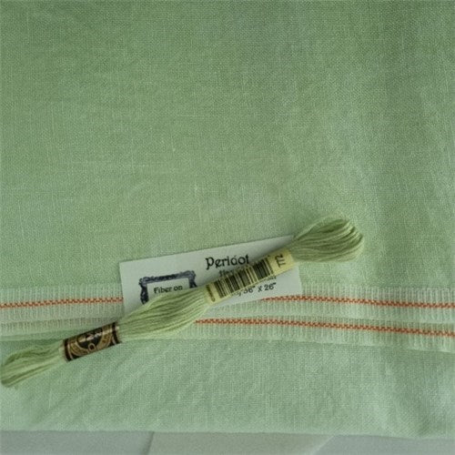 40CT Fiber On A Whim Hand Dyed Newcastle Linen Fat Half Yard Peridot