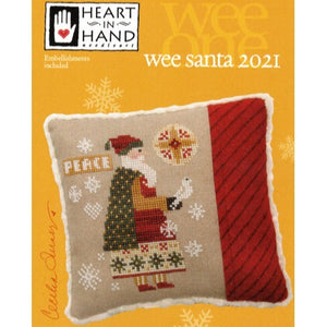 Wee One Santa 2021 Cross Stitch Chart by Heart in Hand Needleart