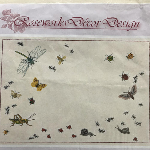 Dragonfly and Beetles DDK5 by Roseworks Decor Design