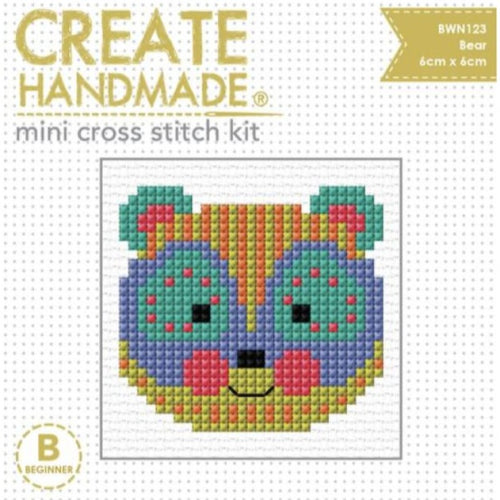 Cross Stitch Mini Panda Kit by Create Handmade