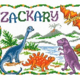 Once Upon a Dinosaur Cross Stitch Chart by Imaginating