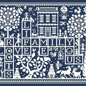 Happily Ever After Cross Stitch Chart by Long Dog Samplers