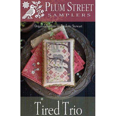 Tired Trio Cross Stitch Chart by Plum Street Samplers