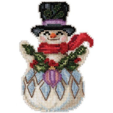 Snowman With Holly by Jim Shore - Mill Hill 2021 Series