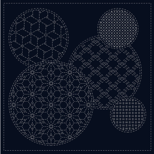 Sashiko Cloth Mixed Pattern by Hitomi Fujita