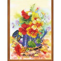 Garden Watering Can Counted Cross Stitch Kit by Riolis