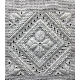 Summer Lace Ukrainian Whitework  Square by Terri Bay Needlework Designs