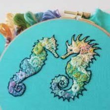 Seahorse Sampler Embroidery Kit by Jessica Long