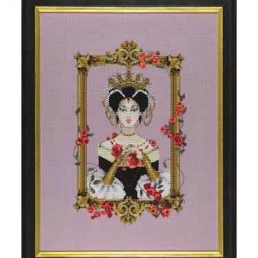 Portrait Queen Cross Stitch by Mirabilia