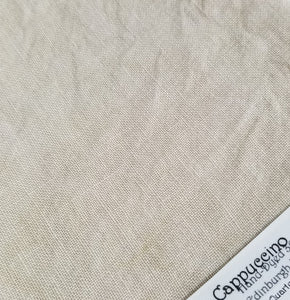 32CT Fiber On A Whim Hand Dyed Belfast Linen Fat Half Yard Cappuccino
