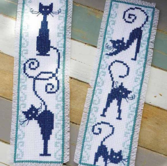 Cat Bookmark Counted Cross Stitch Kit by Vervaco