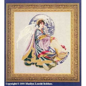 World Peace Angel Cross Stitch Chart by Lavender and Lace