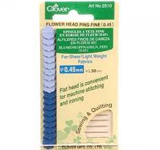 Clover Flower Head Pins Fine Card