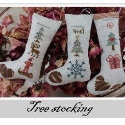 Tree Stocking Cross Stitch Chart by Nikyscreations