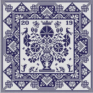 Bloo Boo Kay by Long Dog Samplers
