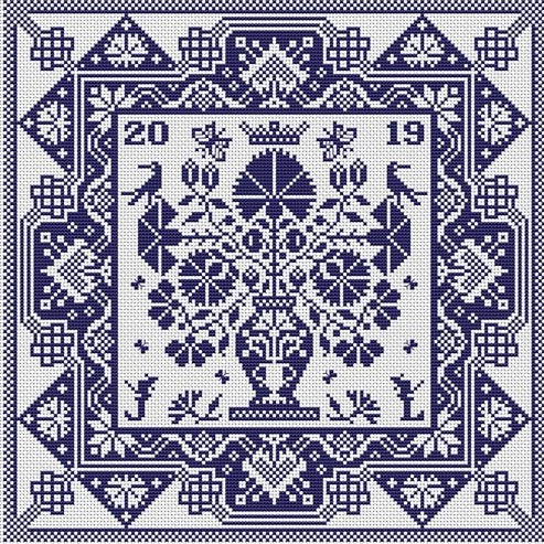 Bloo Boo Kay by Long Dog Samplers