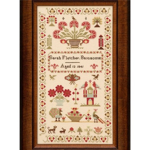 Sarah Fletcher 1841 Cross Stitch Chart by Hands Across The Sea Samplers