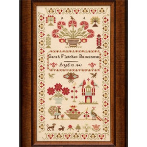Sarah Fletcher 1841 Cross Stitch Chart by Hands Across The Sea Samplers