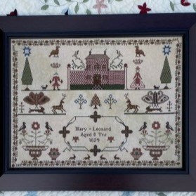 Mary Leonard 1824 Cross Stitch Chart by Victorian Rose Needlearts