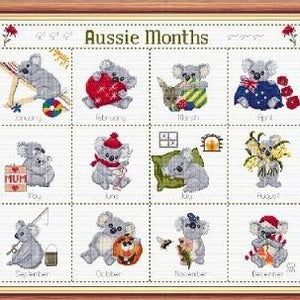 Aussie Months by Carrol Nielsen