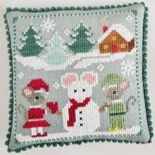 Mousecapades 3 A Snowmouse Cross Stitch Chart by Luminous Fiber Arts