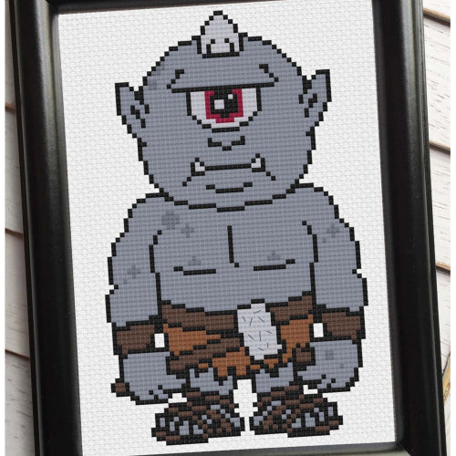 Cyclops Cross stitch kit by Spot Colors