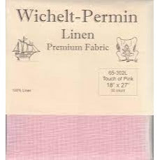 32CT Linen Wichelt-Permin Fat Quarter A Touch of Pink