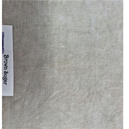 32CT Fiber On A Whim Hand Dyed Belfast Linen Fat Half Yard Brown Sugar