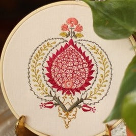 Peloponnesian Pomegranate Embroidery Hoop Kit by Avlea