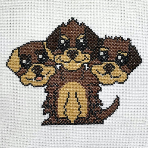 Cerberus Cross stitch kit by Spot Colors