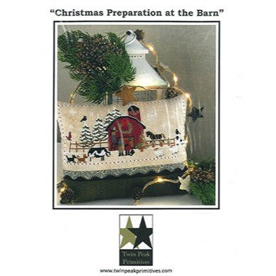 Christmas Preparation at the Barn by Twin Peak Primitives Cross Stitch Chart