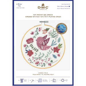 DMC Folk Bird Counted Cross Stitch Kit