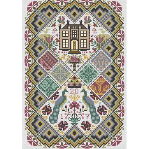 House of Peacocks by Long Dog Samplers