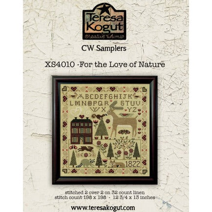 For the Love of Nature C.W. Sampler Cross Stitch Chart by Teresa Kogut
