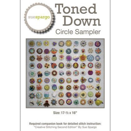 Toned Down Circle Sampler Pattern by Sue Spargo
