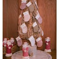 Santa and The Advent Tree and Stockings Pattern by Marg Low