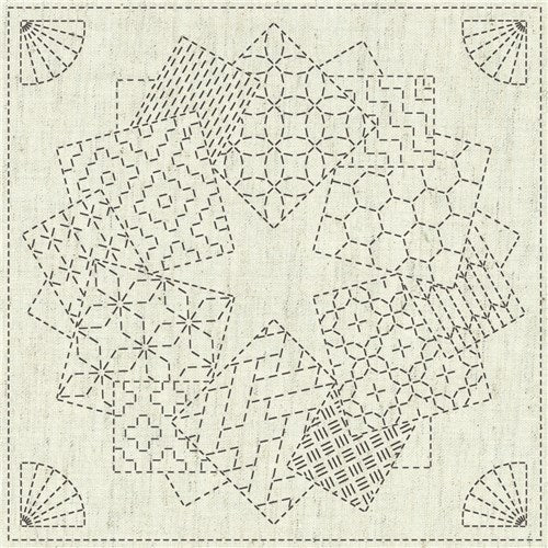 Sashiko Cloth Kaza-Guruma 1