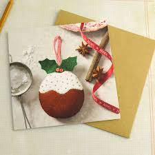 Christmas Pudding Felt Craft Mini Kit by Corinne Lapierre