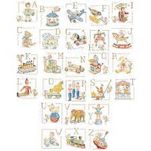 Old Toys Alphabet Chart by Les Brodeuses Parisiennes