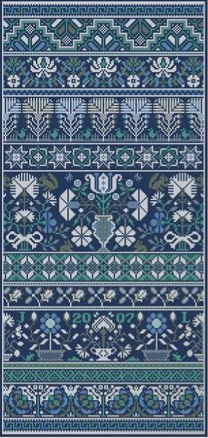Wachet Auf Cross Stitch Chart by Long Dog Samplers